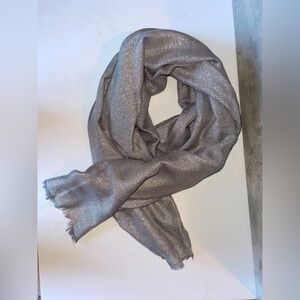 Silver Shimmery Scarf/Shaw